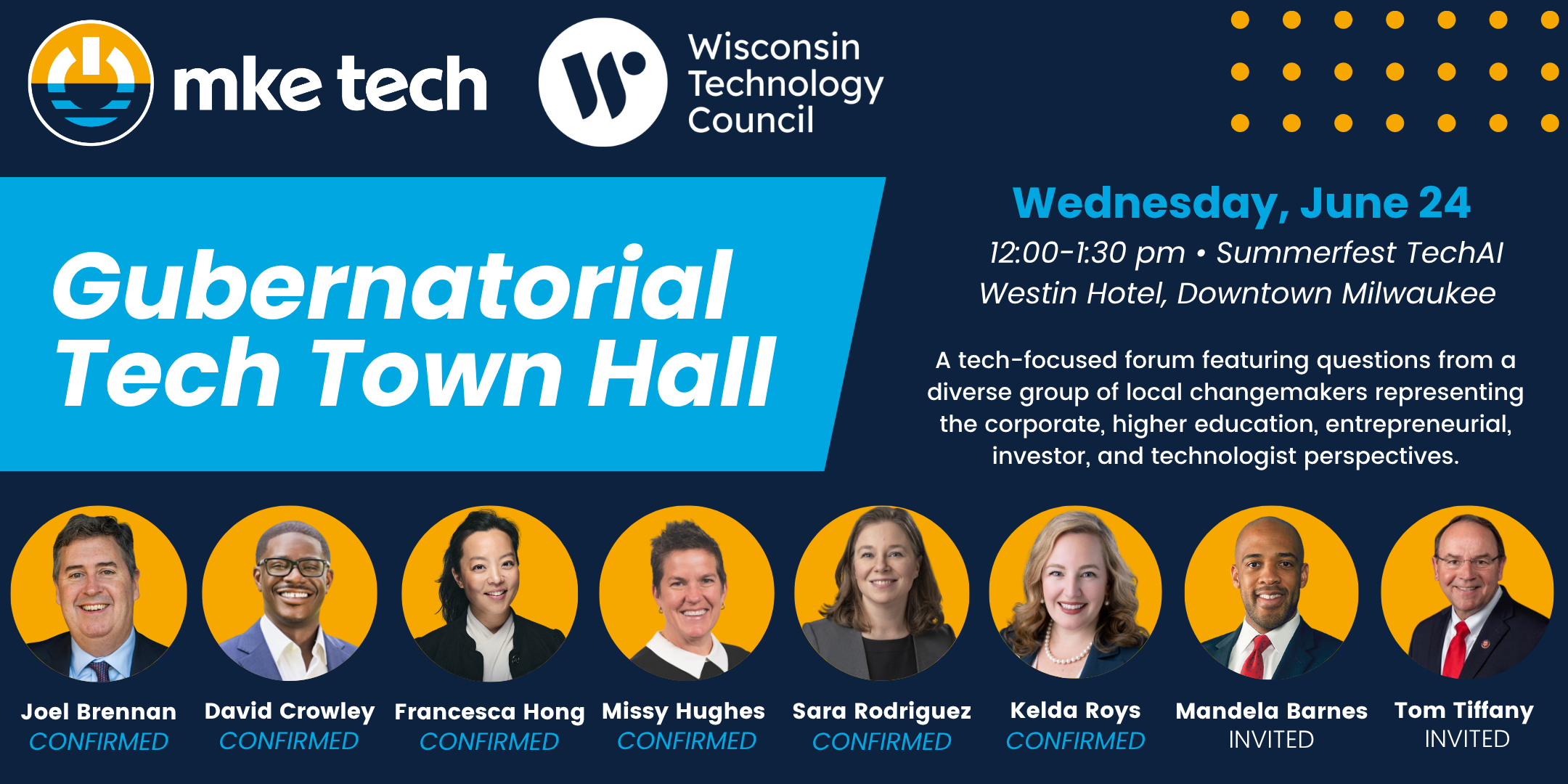 MKE Tech Member Meeting: Gubernatorial Tech Town Hall
