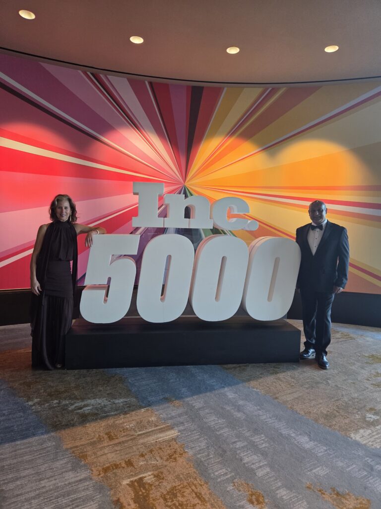 Asif KT in front of Inc 5000
