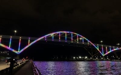 Light the Hoan — First look at bridge’s arches lit up over the city: Slideshow