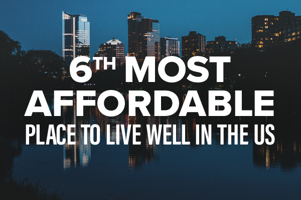 6th Most Affordable Place to Live Well in the US