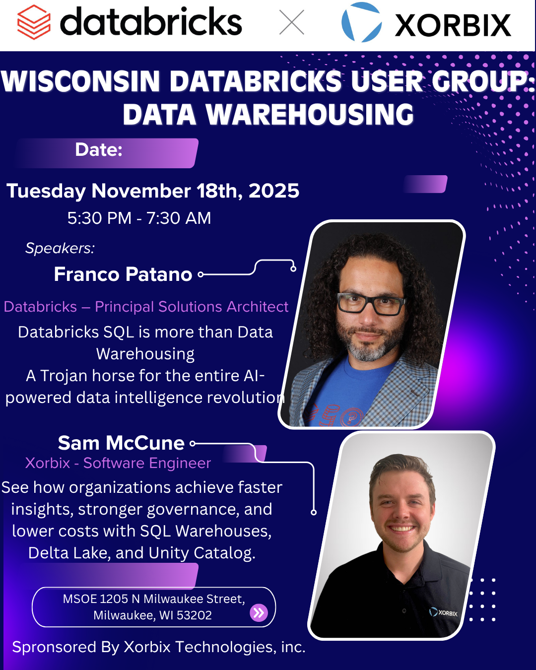 Wisconsin Databricks User Group: Tuesday November 18th, 2025